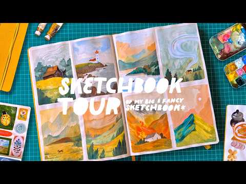 SKETCHBOOK TOUR ✦ of my big & fancy sketchbook!