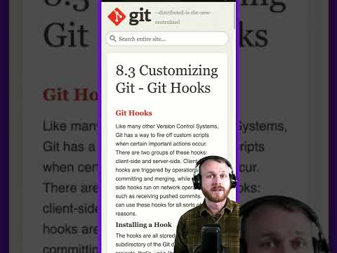Git pre-commit hook in 45 seconds! #Shorts