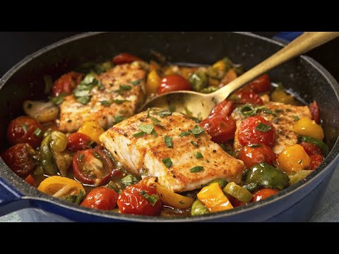 I've never eaten anything so delicious! A simple and healthy Mediterranean fish recipe!