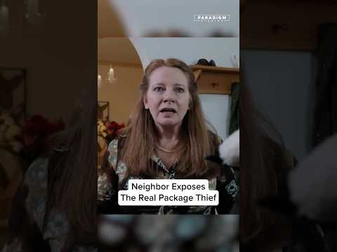 Neighbor Exposes The Real Package Thief #shorts