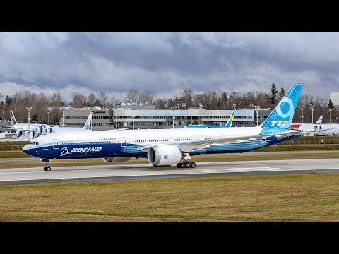 Boeing 777-9X First Flight (4K Slideshow)