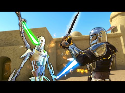 The Mandalorian FIGHTS General Grievous - Blade and Sorcery VR Mods