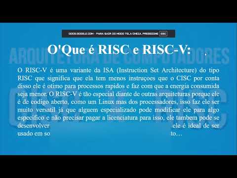 RISC-V - Registradores, Instruções e Assembly