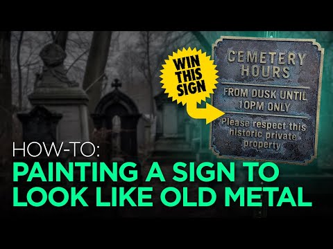 Mastering the Art of Aging: How to Paint a Sign to Look Like Aged Metal