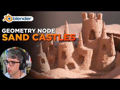Procedural Sand Castles Geometry Node Tutorial