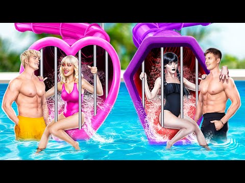 ウェンズデーの彼氏 vs イーニッドの彼氏、ウォーターパーク編!