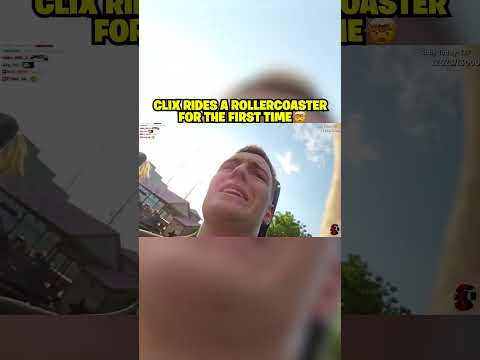Clix RIDES a roller coaster for the FIRST time 🎢🤯