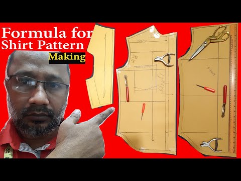 Formula for Shirt Pattern Draft | shirt pattern Make | pattern making shirt @RMG pattern Making16