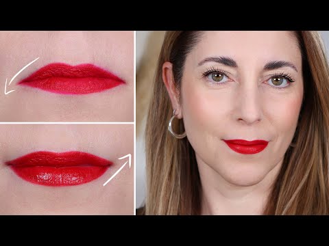 Makeup for a thin, drooping mouth / 5 easy steps