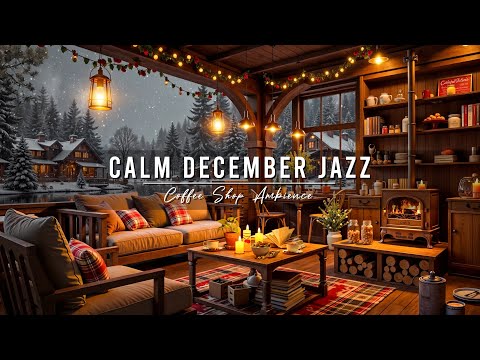 Calm December Jazz Music for Good Mood ⛄ Cozy Winter Coffee Shop Ambience &amp; Smooth Piano Jazz Music