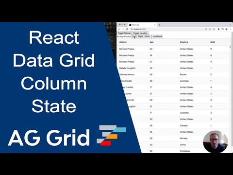 Configuring data grid columns using React state and AG Grid API