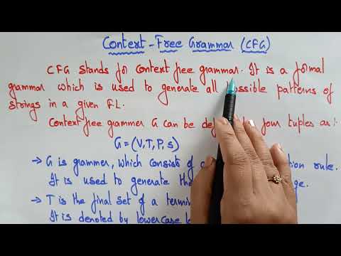 Context Free Grammar | CFG | Introduction | TOC | Lec-48 | Bhanu Priya