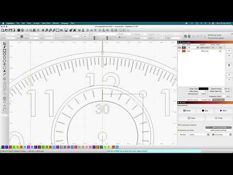 Design a Chronograph watch dial using LightBurn
