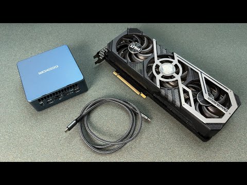 ❓КАК ПОДКЛЮЧИТЬ GPU К МИНИ ПК USB-C КАБЕЛЕМ САМЫЙ МАЛЕНЬКИЙ ИГРОВОЙ ПК И СИСТЕМНЫЙ БЛОК НЕ НУЖЕН