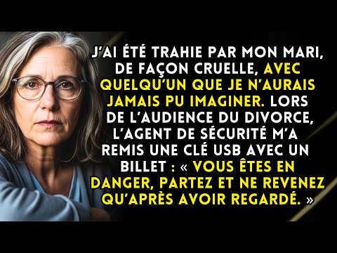 À l’audience du divorce, le garde m’a donné une clé USB avec un billet : « Vous êtes en danger »