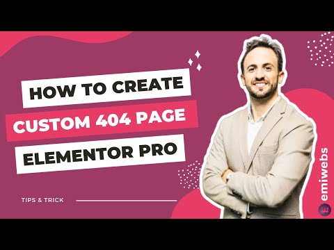 How to Create a Custom 404 Page with Elementor Pro