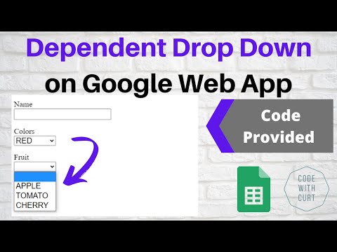 Google Web App - Create Dependent Drop Down
