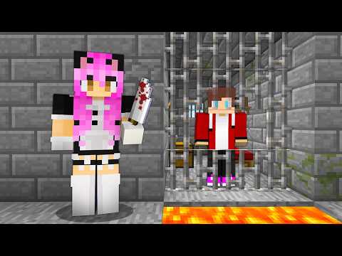 JJ Have A CRAZY FAN GIRL in Minecraft!
