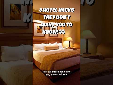 Top 3 Hotel Hacks They Don’t Want You to Know! 🏨 #shorts