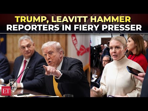 'You guys refuse to cover it!': Trump, Leavitt tear into reporters in fiery exchange over inflation