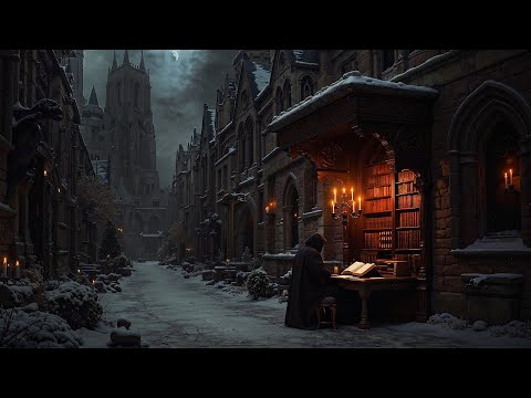 Old London Winter and Peaceful Haven | Moody Piano and Dark Academia For Writing, Reading