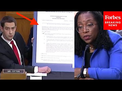 'Let Me See If I Can Refresh Your Recollection...': Tom Cotton Presents Jackson Signed Order