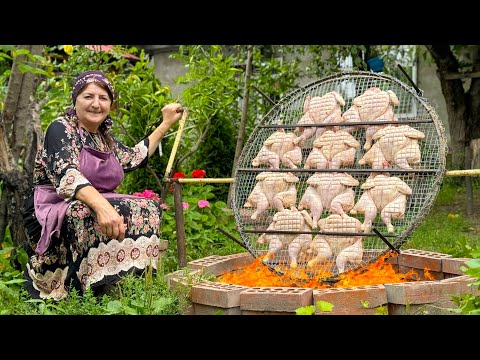 Grandma Cooked Crispy Chicken Over the Fire: Try it and You Will be Delighted!