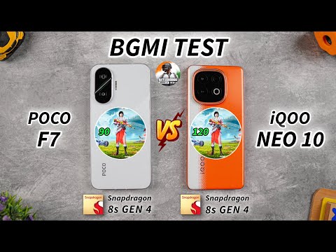 Poco F7 vs iQOO Neo 10 BGMI Test, Heating & Battery Test | Shocking Results 😱