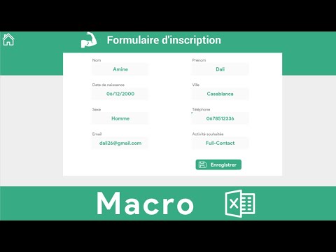 Excel #32: Utiliser les Macros pour automatiser les tâches. Créer un formulaire de saisie.