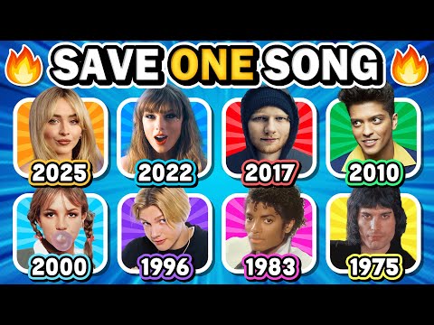 Save One Song Per Year ⭐️🎶 Most Popular 6 Songs Each Year 1975 - 2025 | Music Quiz 2025