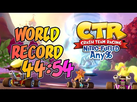 [World Record] Crash Team Racing: Nitro-Fueled Any% Speedrun in 44:54