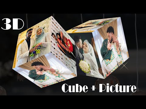 3D Cube Picture - in After Effects - ስድስት ማዕዘንን በቀላሉ ለመስራት