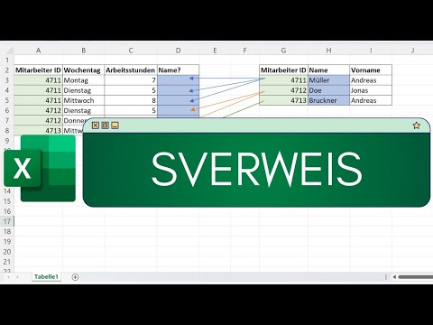 Excel SVERWEIS: Einfaches Beispiel mit Erklärung