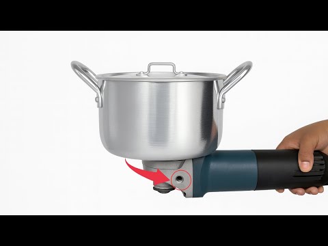 A brilliant idea from a 50-year-old citizen! Turning an angle grinder into an industrial shredder.