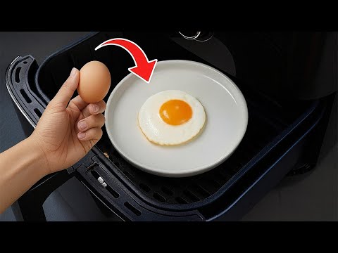 Fried eggs in just 1 MINUTE using an air fryer - Super easy tip Anyone can do!