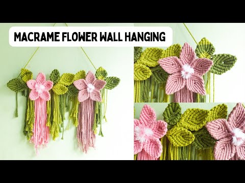 DIY | Macrame Flower Wall Hanging | New Design | Easy Boho Wall Decor