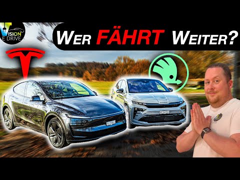 Schlägt der Tesla im Winter zurück? SKODA Enyaq Coupé RS vs. TESLA Model Y Long Range - Die Revanche