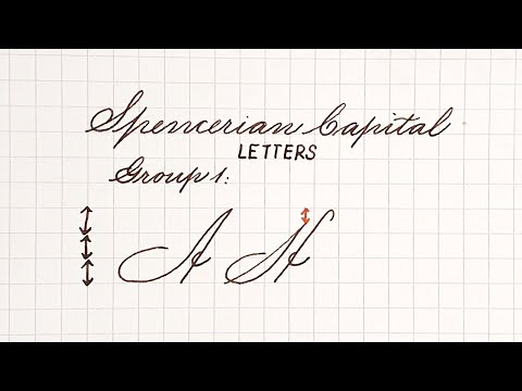 Spencerian Penmanship for beginners | Capital Letters | How to write in Spencerian script | Part 3