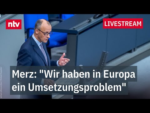 LIVE:  Regierungserklärung Bundeskanzler Merz