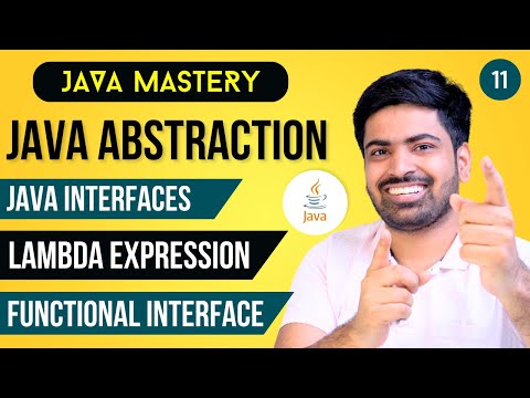 Java Abstraction & Java Interfaces | Functional Interface and Lambda expressions in Java in Hindi