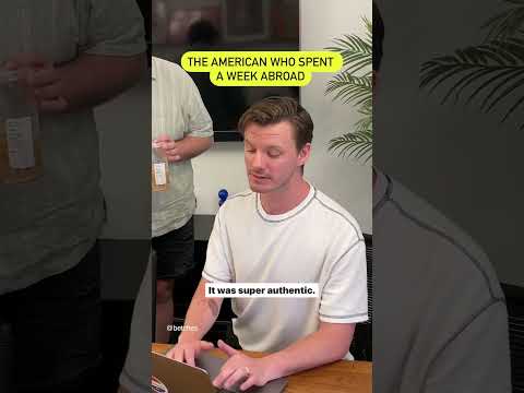 Your coworker who spent the week abroad