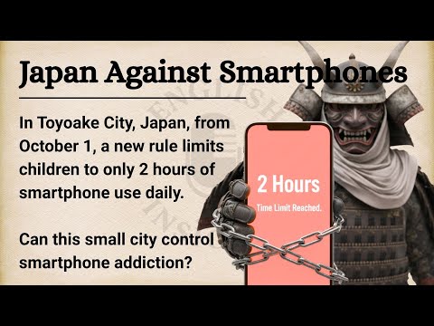 🇯🇵 Japan Fights Against Smartphones || Learn English Through Story Level 2 || Graded Reader