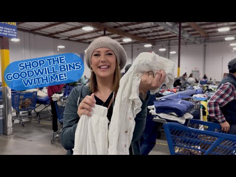 I'm BACK AT THE BINS! Shop the Goodwill "Bins" with me! Thrifting for resale!