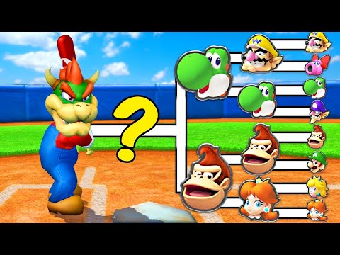 1v1 Mario Baseball Tournament with Random Batting!
