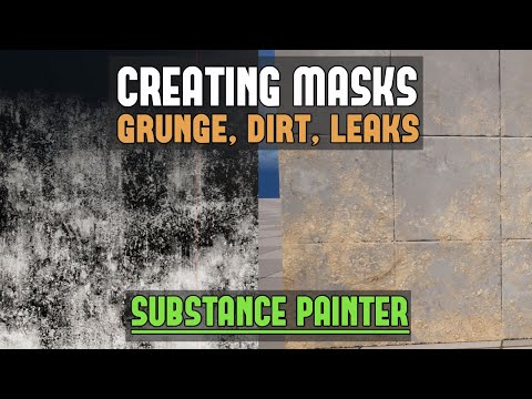 Substance Painter: Create Perfect Tiling Dirt/Grunge/Leak Masks for Texture Blending for Game Art