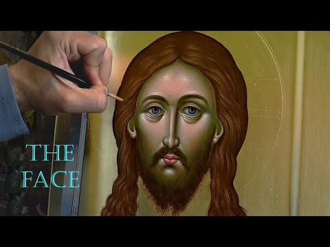 Byzantine Iconography Lesson, Painting the face  - Αγιογραφία