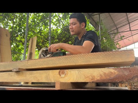 How He Built a Stunning Pine Wood Bunk Bed (DIY Project)