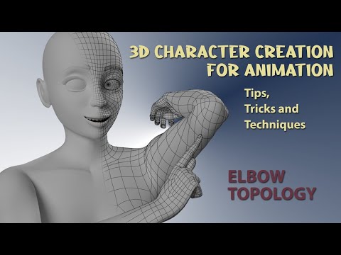 3D Character Creation for Animation - Elbow Topology