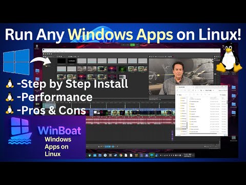Run Any WINDOWS Apps on Linux.   WinBoat Step by Step Install - Performance - Pros & Cons.