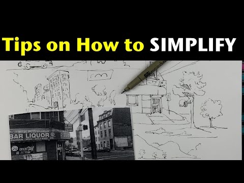 Urban Sketching Series Pt 5 | Tips on how to simplify what you see